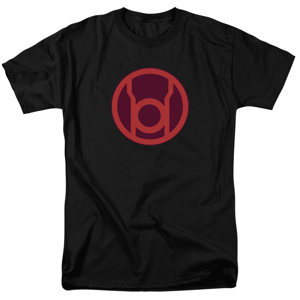 Green Lantern Red Symbol Mens T Shirt Black Officially Licensed