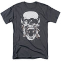 Green Lantern Black Lantern Skull Mens T Shirt Charcoal Officially Licensed