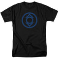 Green Lantern Blue Emblem Mens T Shirt Black Officially Licensed