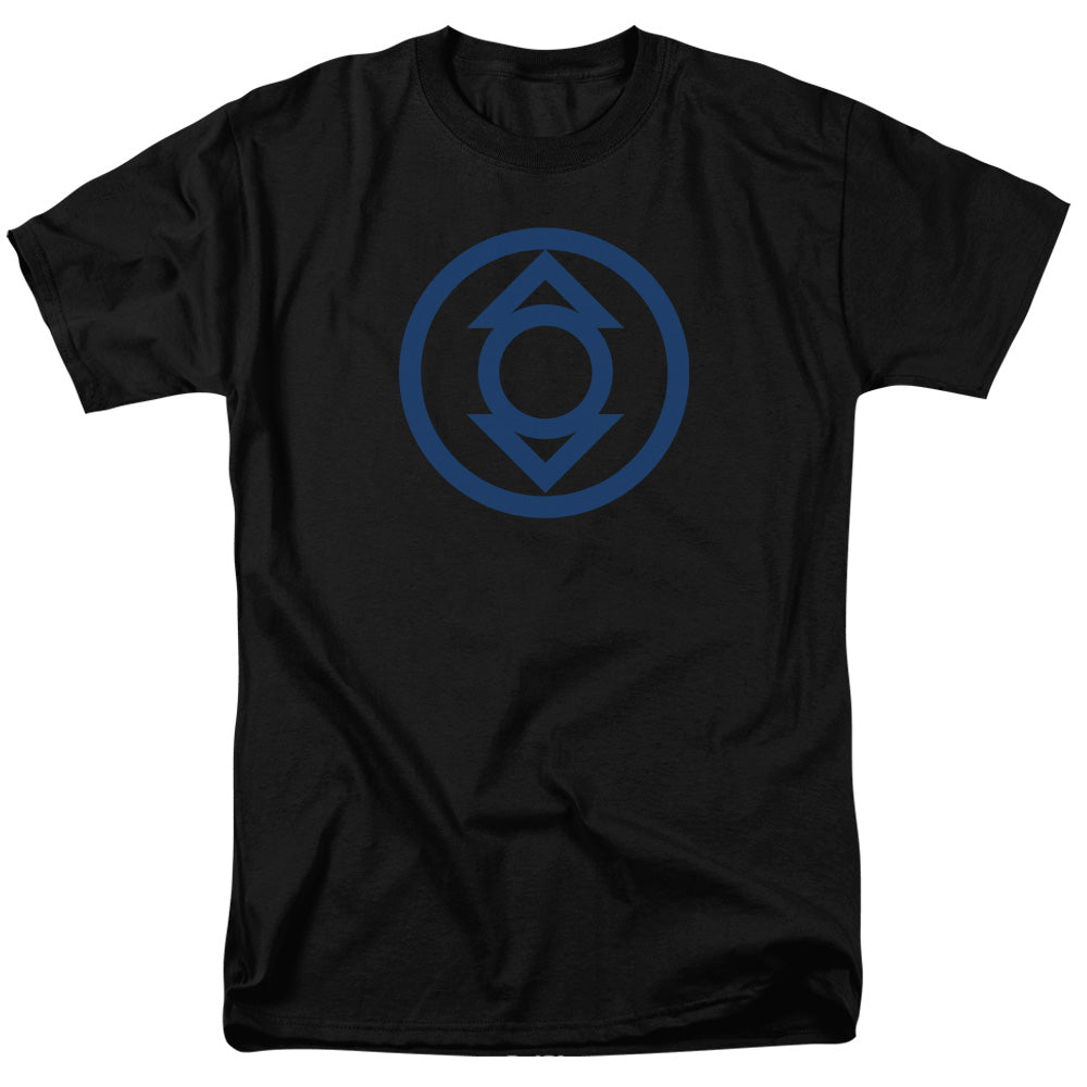 Green Lantern Blue Emblem Mens T Shirt Black Officially Licensed