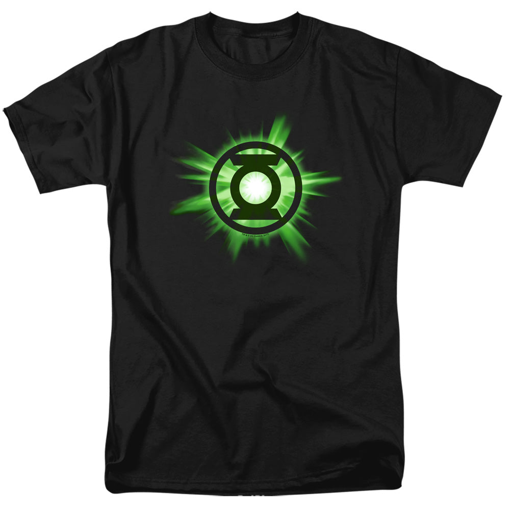 Green Lantern Green Glow Mens T Shirt Black Officially Licensed