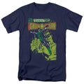Green Lantern Vintage Cover Mens T Shirt Navy Blue Officially Licensed