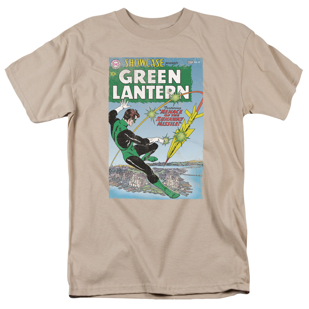 Green Lantern Menace On The Runway Missile Mens T Shirt Sand Officially Licensed