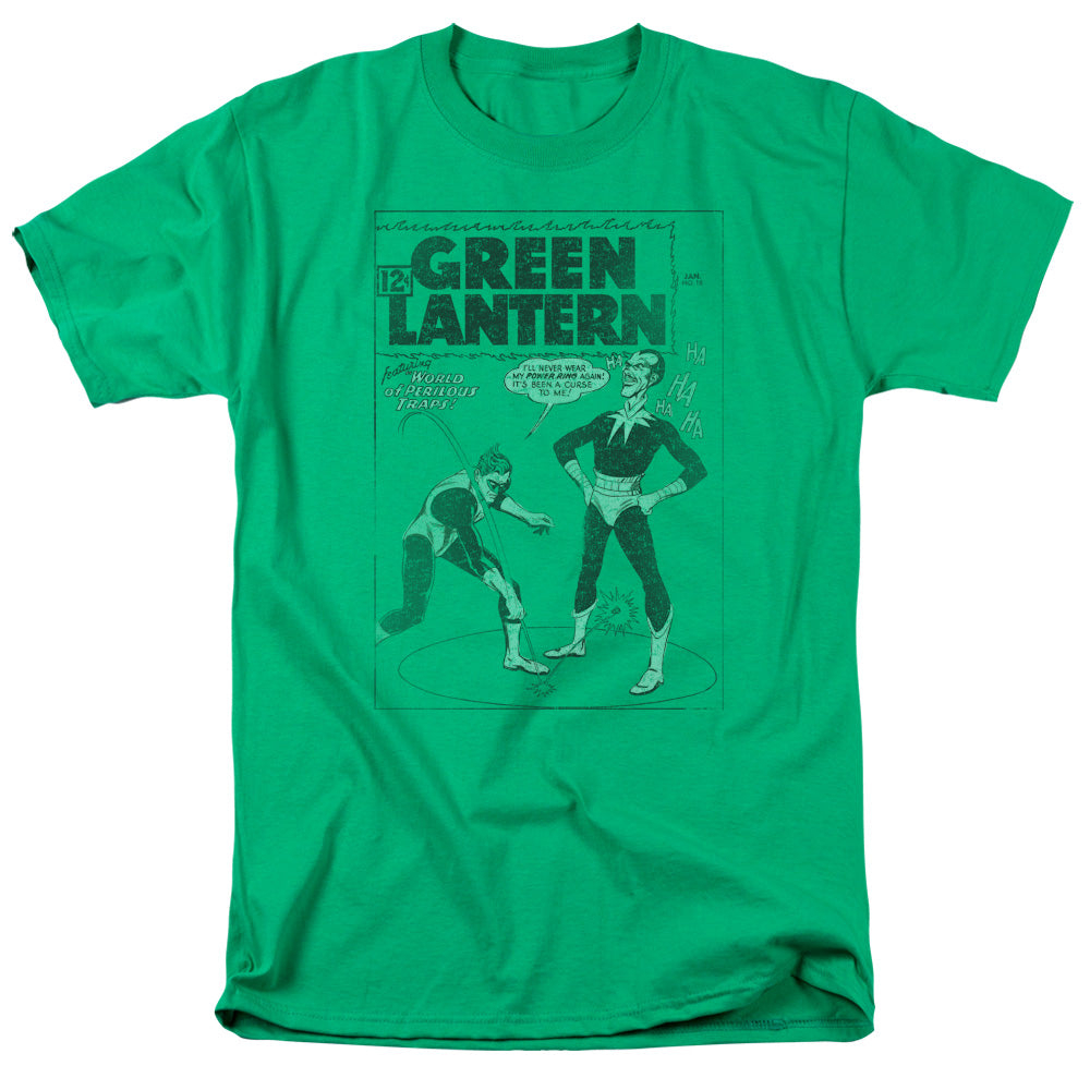 Green Lantern Perilous Traps Mens T Shirt Kelly Green Officially Licensed