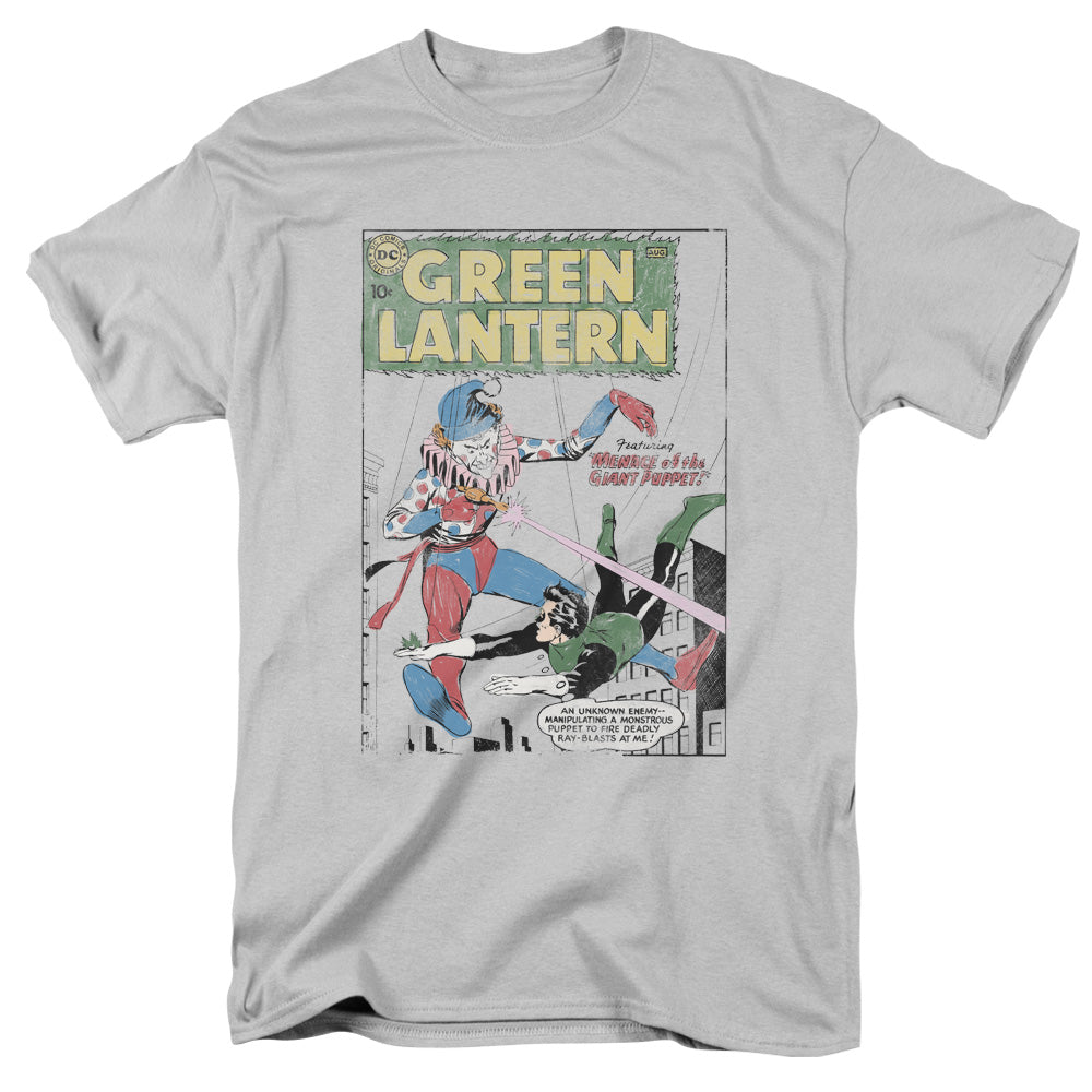 Green Lantern Puppet Menace Mens T Shirt Silver Officially Licensed