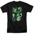 Green Lantern Earth Sector Mens T Shirt Black Officially Licensed