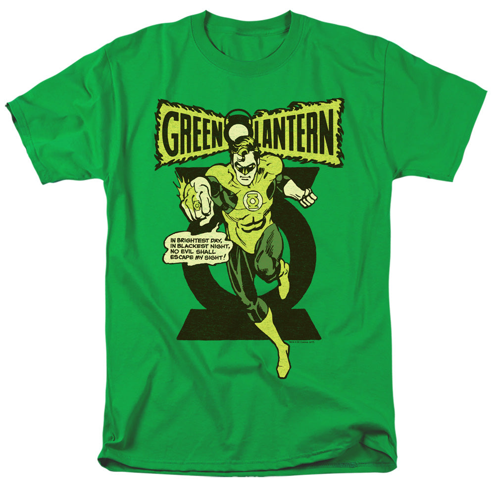 Green Lantern Retro Oath Mens T Shirt Kelly Green Officially Licensed