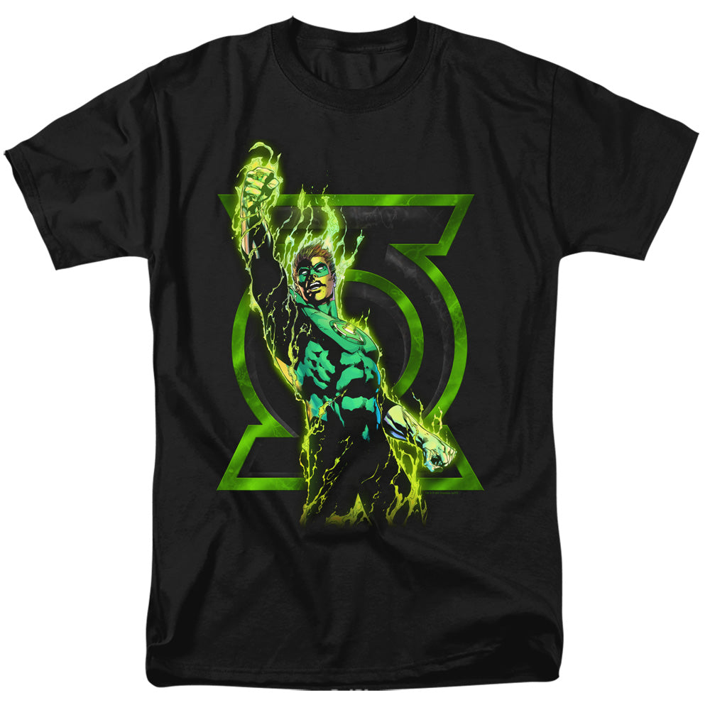 Green Lantern Fully Charged Mens T Shirt Black Officially Licensed