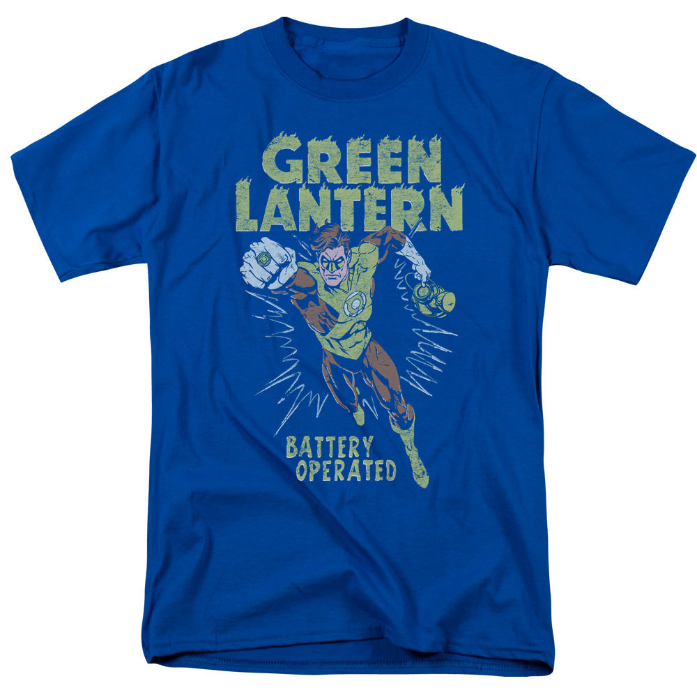 Green Lantern Fully Charged Mens T Shirt Royal Blue Officially Licensed