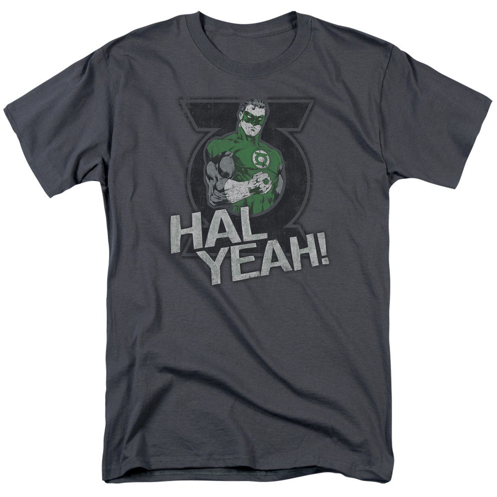 Green Lantern Hal Yeah Mens T Shirt Charcoal Officially Licensed