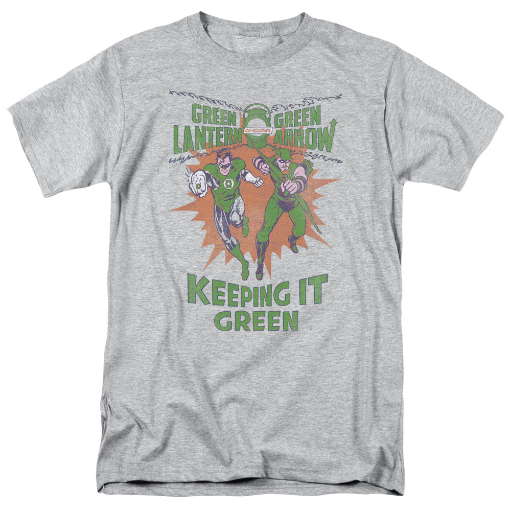 Green Lantern Keeping It Green Mens T Shirt Athletic Heather Officially Licensed