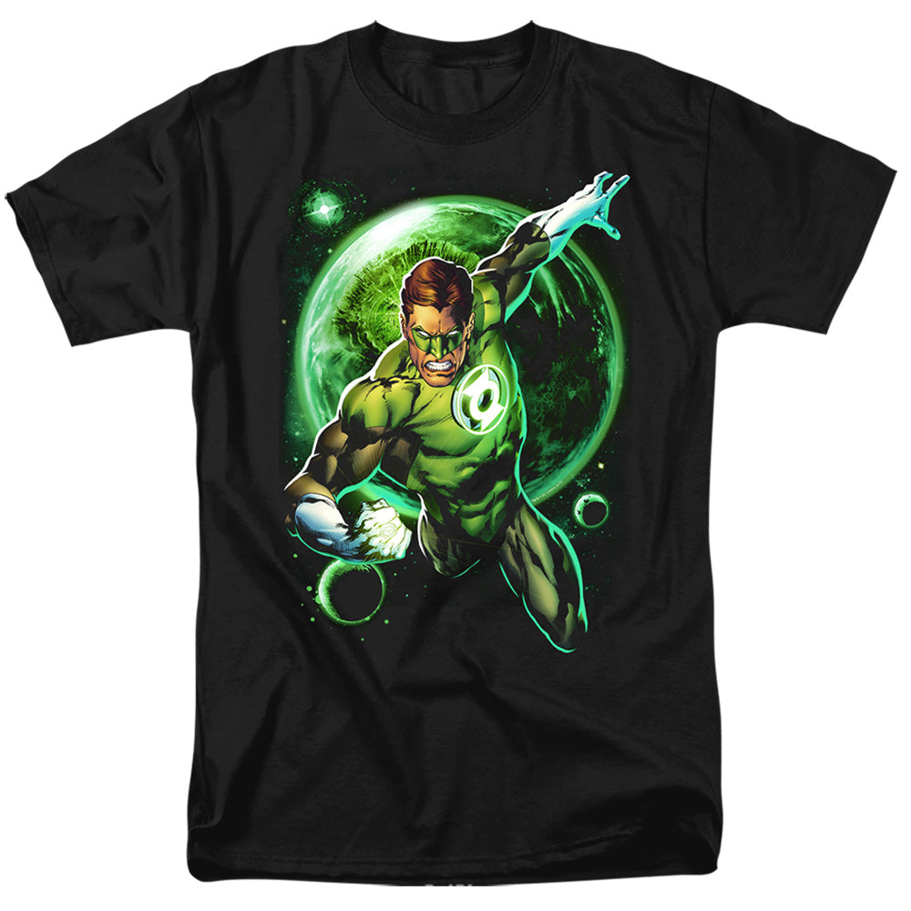Green Lantern Galaxy Glow Mens T Shirt Black Officially Licensed