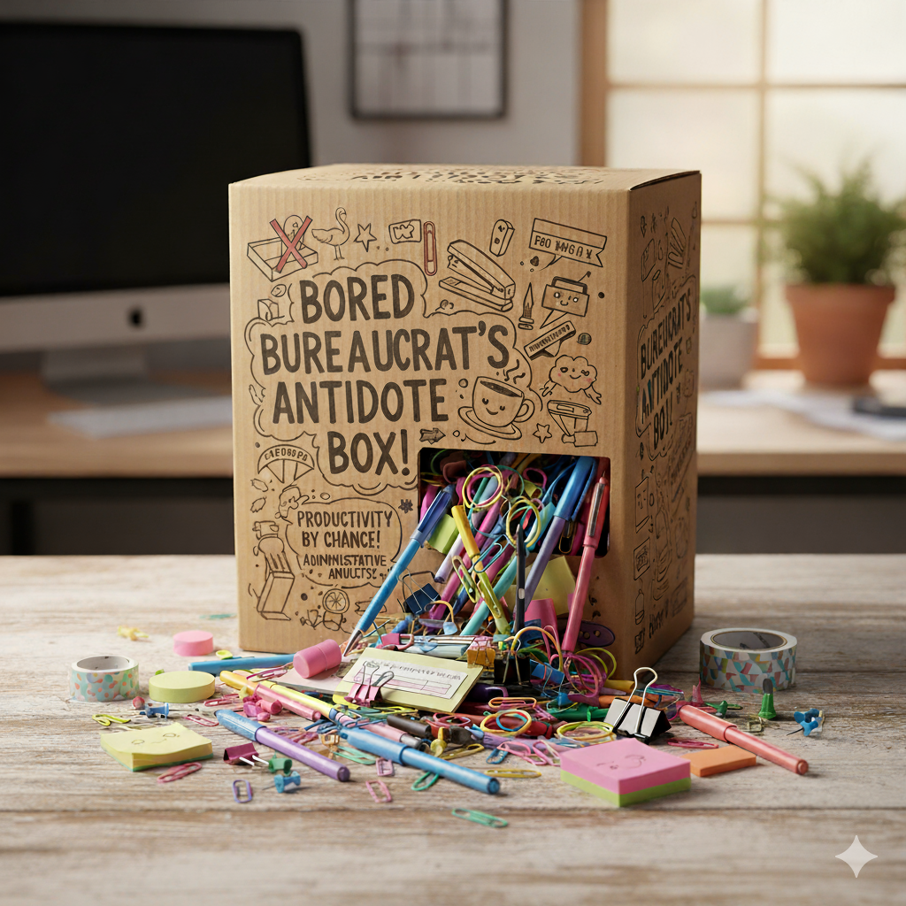 The Bored Bureaucrat's Antidote! 🪄 A Whimsical Mystery Box of Office Supplies!!