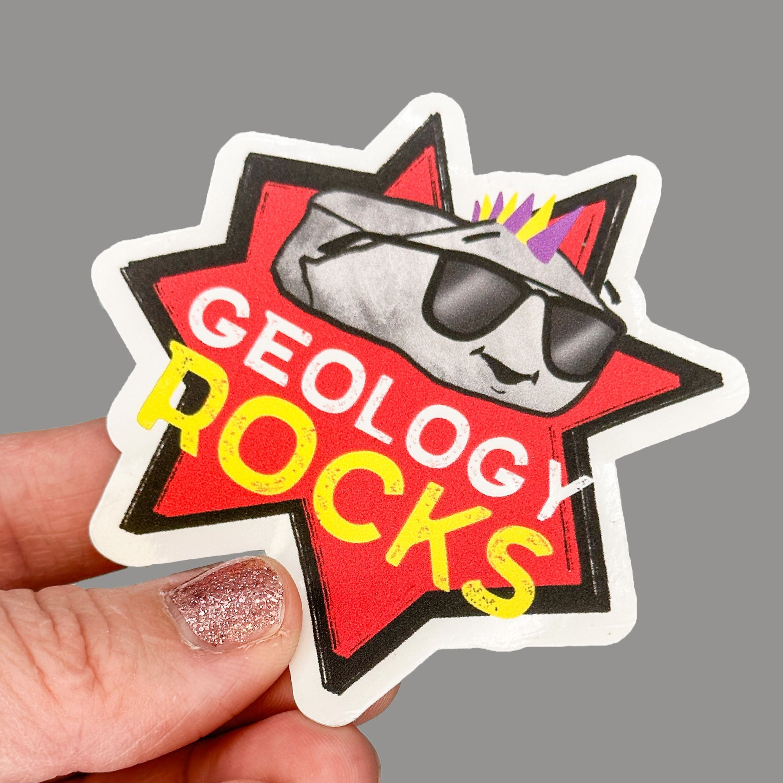 Hales Yeah Design Geology Sticker ~3" at Longest Edge