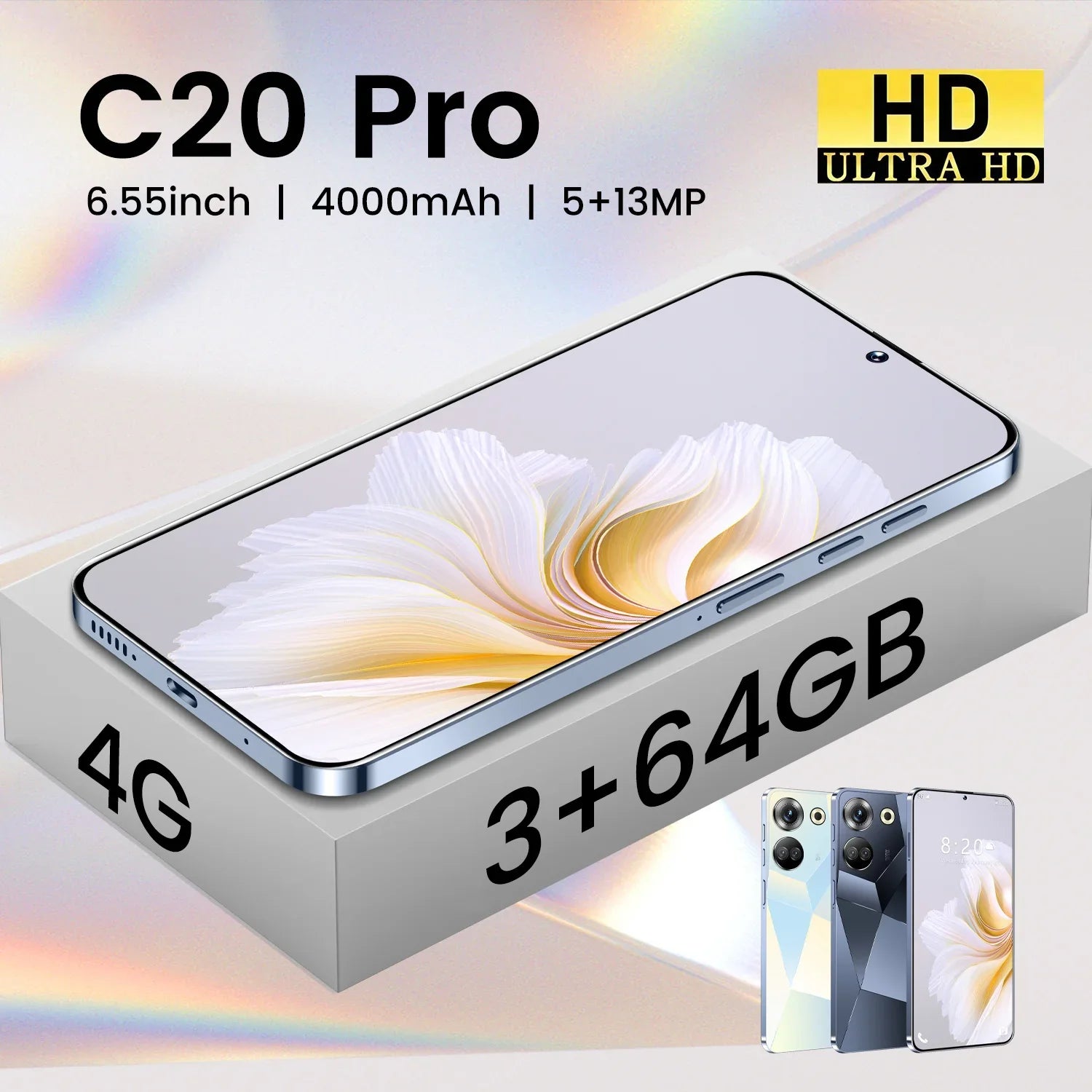 Tacno C20 Pro 5G Smartphone Android Cell Phone 16GB+1TB 2024 Hot Selling 60MP+108MP Dual Camera Face Unlock Full  Smart Mobile