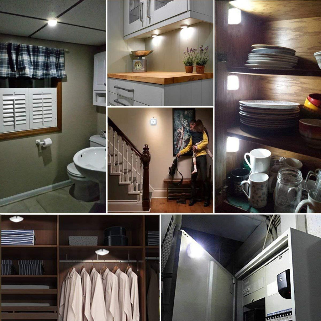 STEVVEX Wireless LED Pair Lamps with Motion sensor night lights lamp bedroom water closet Cabinet Corridor  Stairwell  Entrance battery lights
