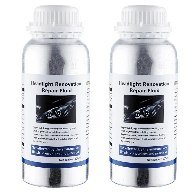 800ML Car Headlight Polishing Liquid Polymer Car Headlamp Renovation Restoration Cleaning Agent  Auto Repair Products