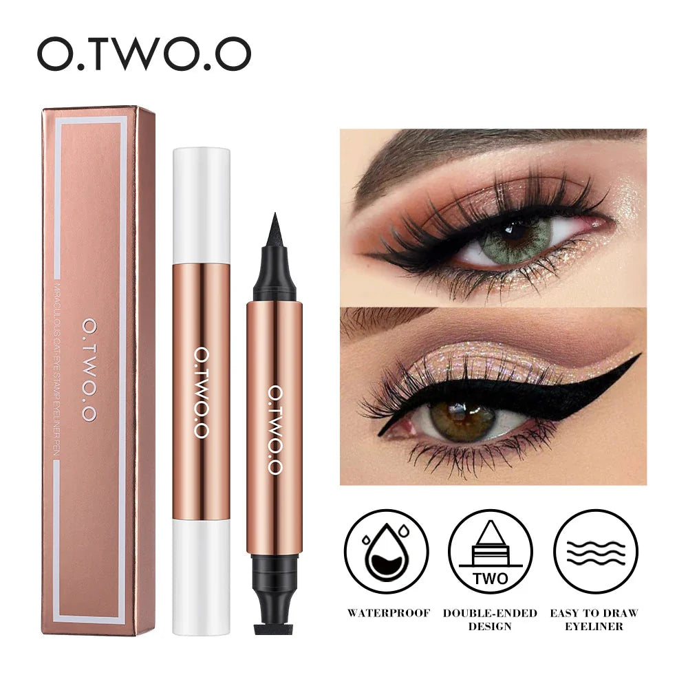 O.TWO.O Black Eyeliner Stamp Pen Waterproof Fast Dry Eye Liner