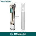 MR.GREEN Stainless Steel Nail Clippers with Nail File