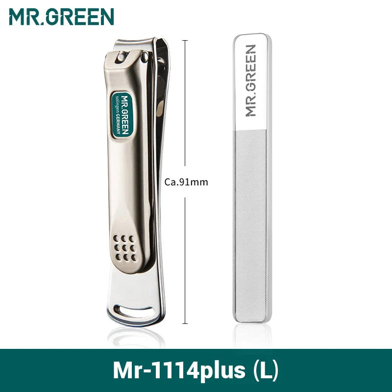 MR.GREEN Stainless Steel Nail Clippers with Nail File