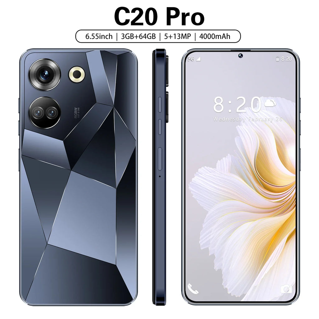 Tacno C20 Pro 5G Smartphone Android Cell Phone 16GB+1TB 2024 Hot Selling 60MP+108MP Dual Camera Face Unlock Full  Smart Mobile