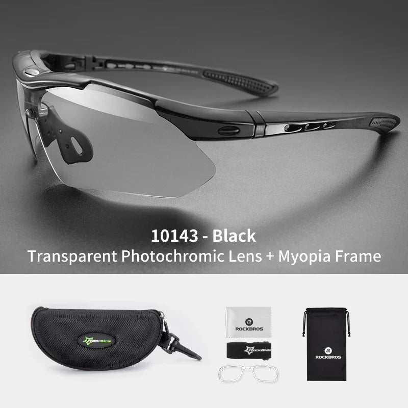 ROCKBROS Photochromic Cycling Glasses Bicycle UV400 Sports Eyewear Ultralight Riding MTB Sunglasses Men Fishing Bike Equipment