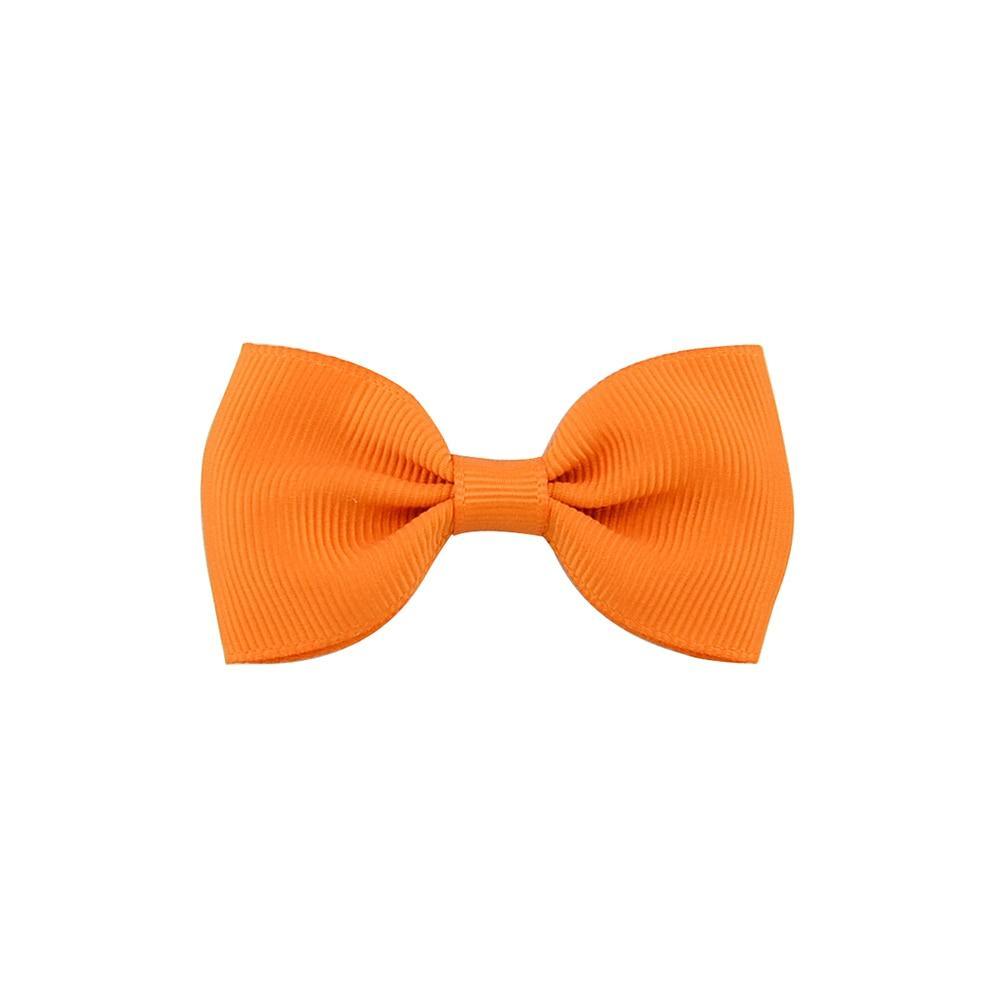 Colorful Mini Bow Tie Hair Clip Small Sweet Solid Ribbon Bow Safety Hair Clips Hairpins Baby Girl Hair Accessories