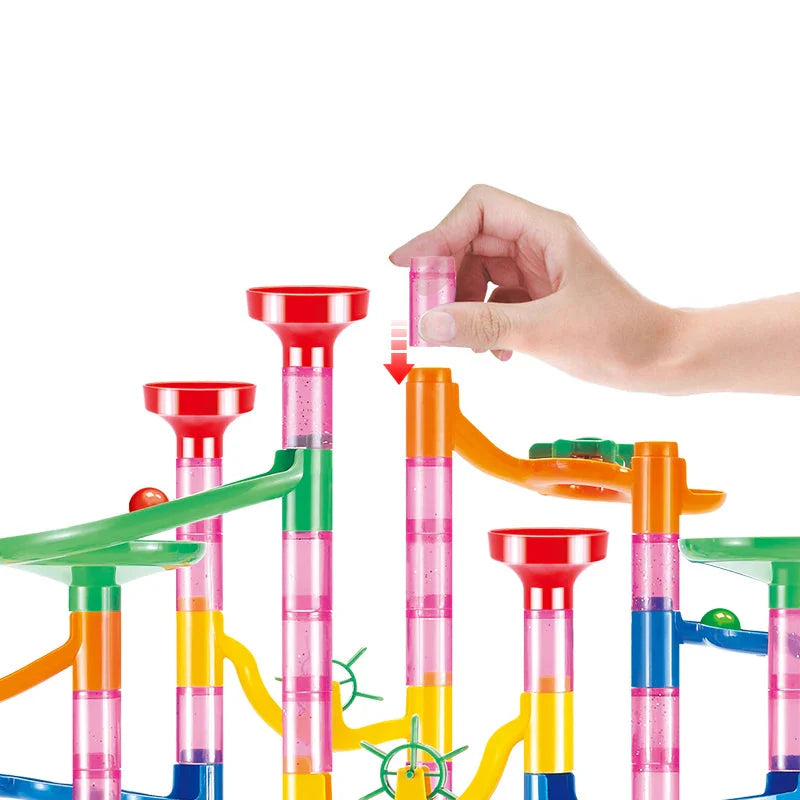 Marble Run Race Track Building Blocks 3D Maze Toy