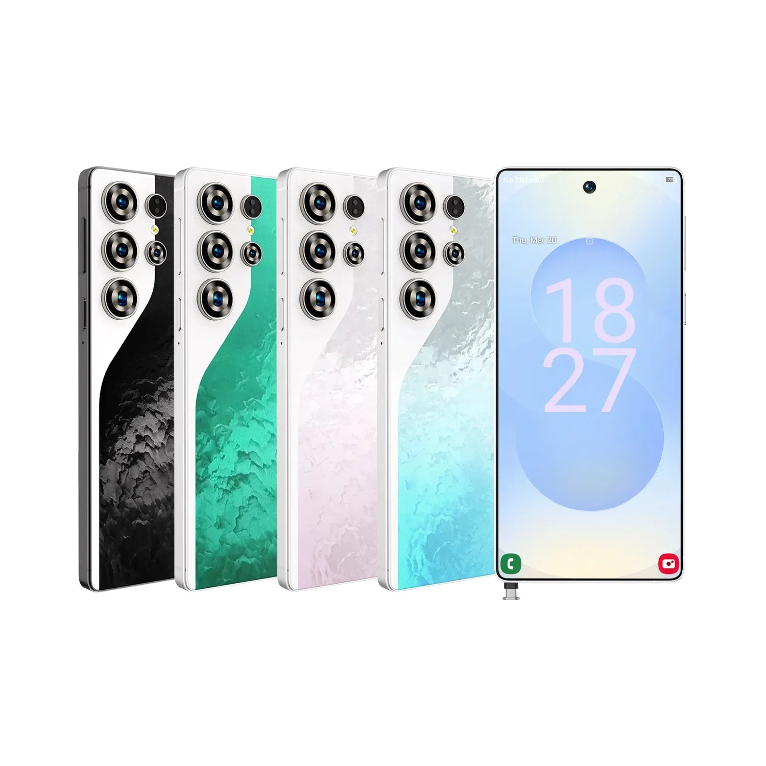Android Fingerprint Unlock 4G 5g Network 6.6Inch Mobile Phone 5G Smartphone