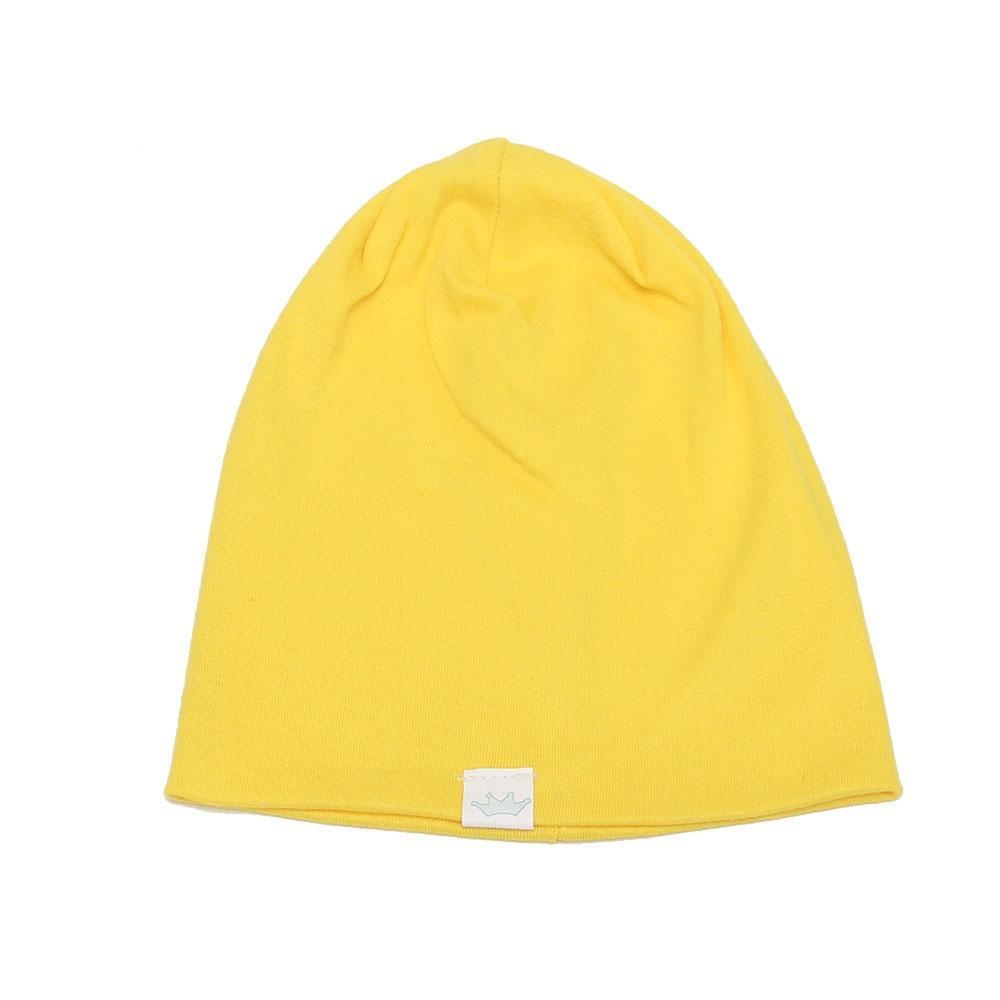 Cute Solid Knitted Cotton Hats Cap for Newborn Baby Autumn Winter Warm Style Caps for Boys