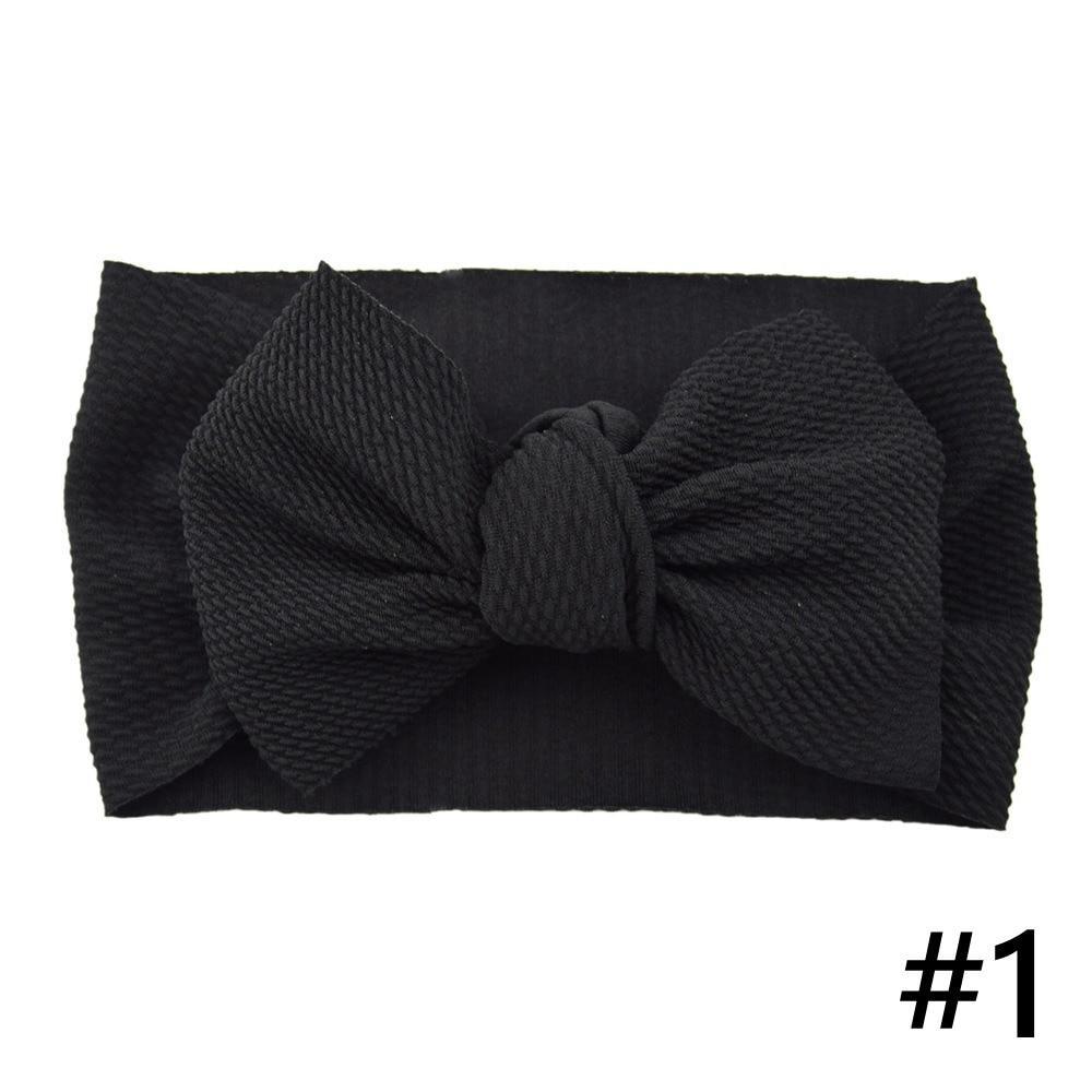 Baby Girls Headband Big Bow Hair Band Kids Adjustable Head Wrap Turban Infant Hair Accessories