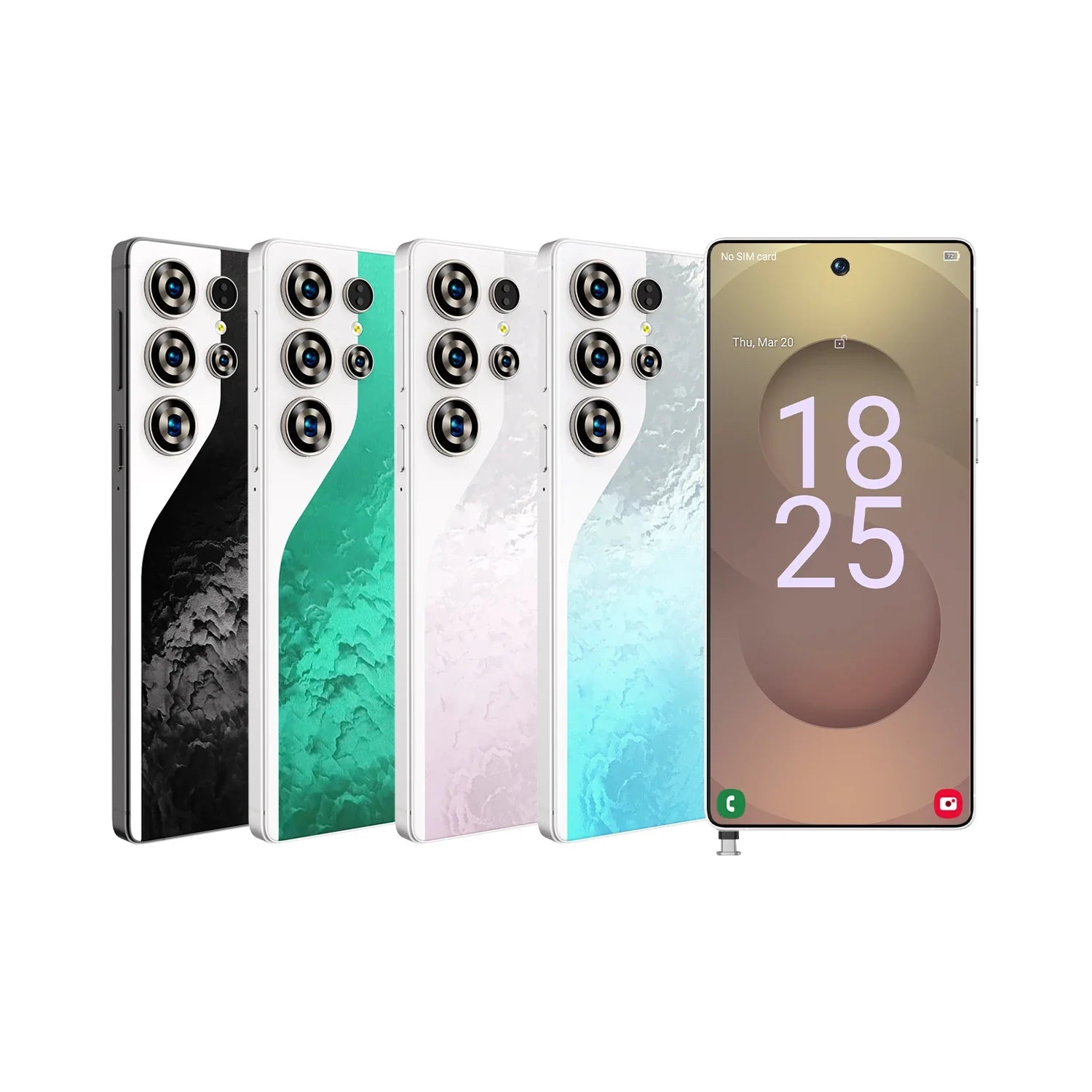 Android Fingerprint Unlock 4G 5g Network 6.6Inch Mobile Phone 5G Smartphone