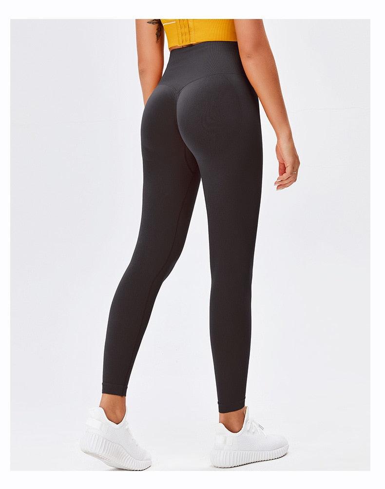 Yoga High Waist Push Up Seamless Sport Leggings Women Workout Pants Super Stretchy Gym Workout Tight Sport Leggings Lightweight Running Pants