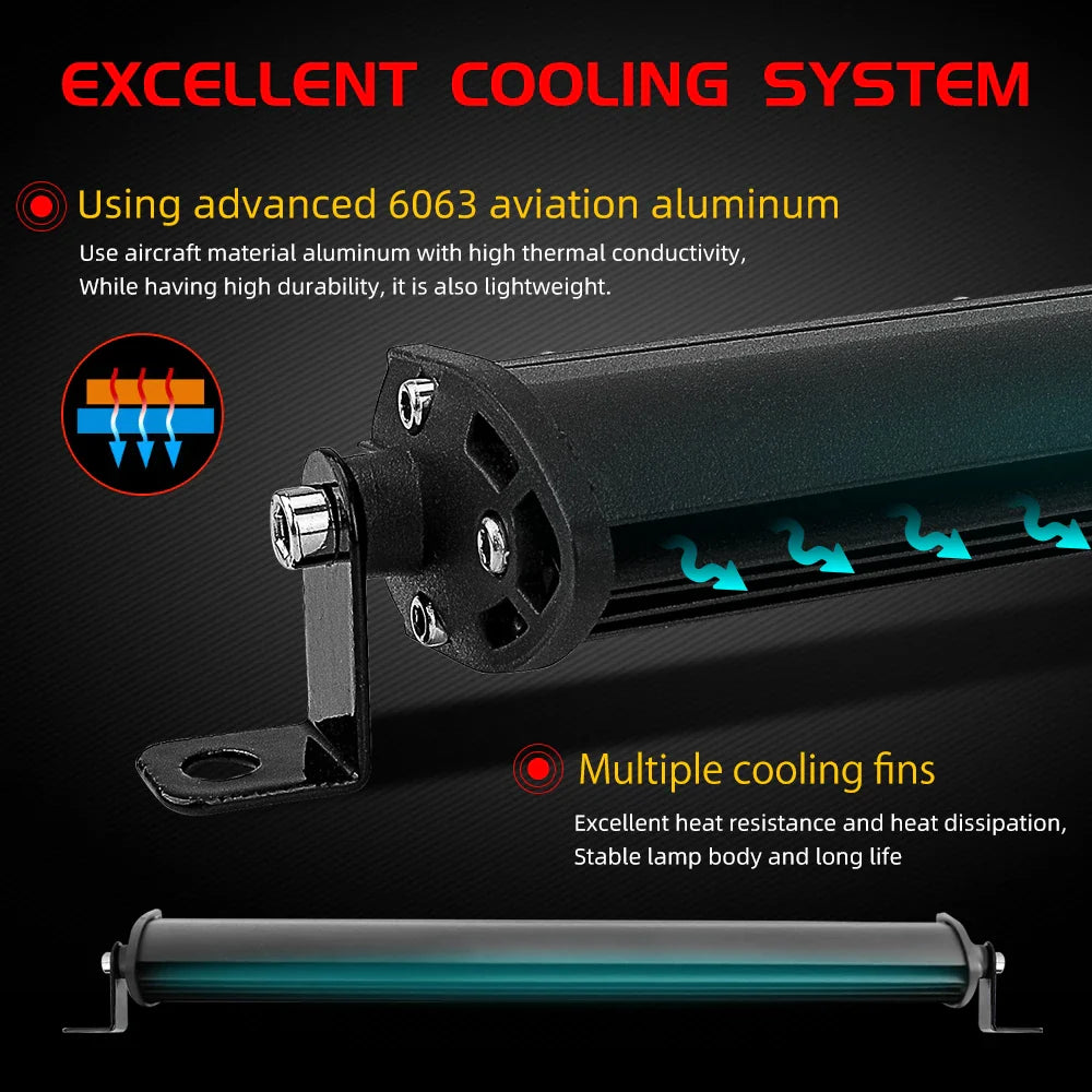 CO LIGHT 10D 10 20 30 inch 52W 104W 156W LED Work Light Bar Combo 4x4 Offroad LED Light Bar for Tractor Boat 4WD 4x4 Trucks ATV