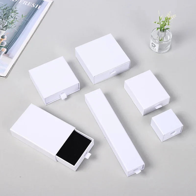 10pcs Paper Jewelry Gift Boxes for Rings, Earrings & Bracelets