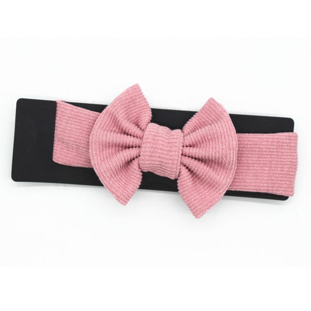 Modern Cute Baby Girl Headbands Knitted Newborn Baby Bow Infant Head Bands Hairbands For Girls Hair Accessories