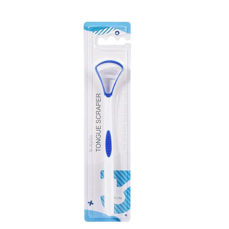 Silicone Tongue Scraper & Cleaner Brush - Fresh Breath Oral Care Tool, 1/3/6/12 Pack