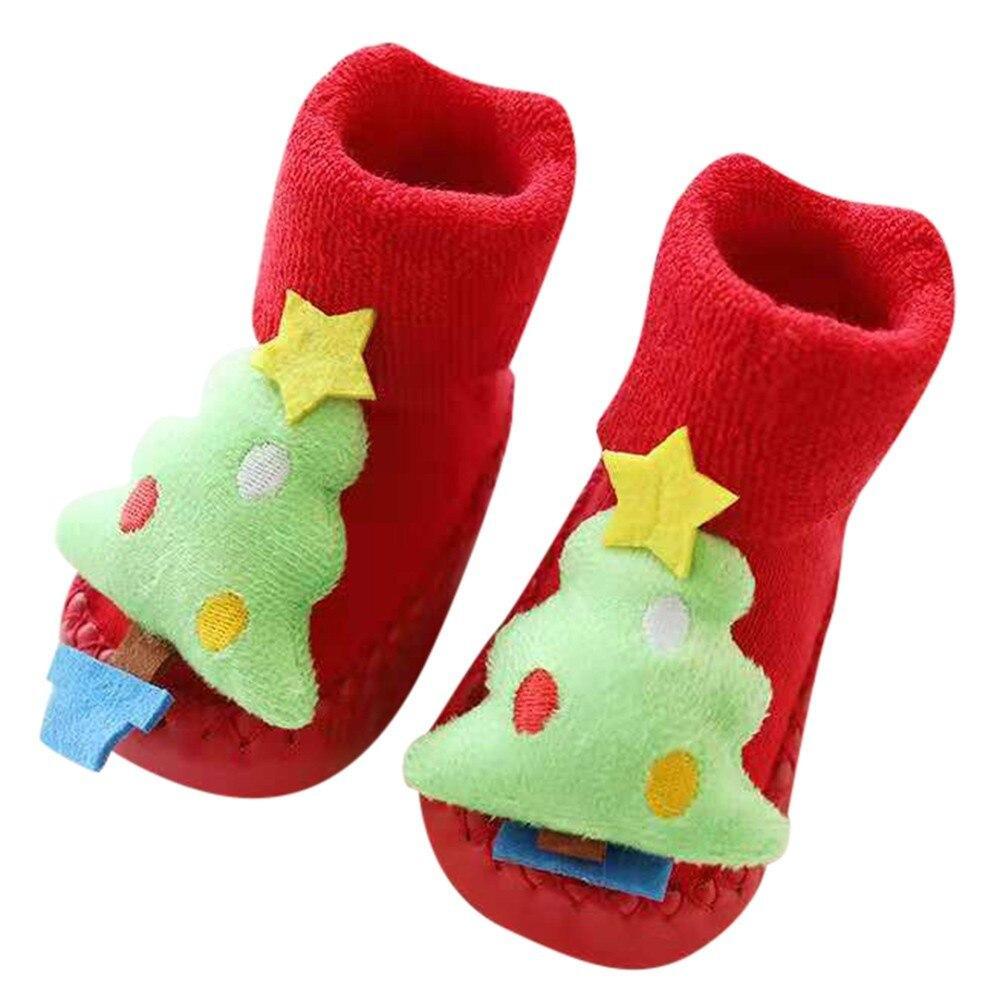 Baby Socks Christmas Newborn For Baby Boys/Girls Christmas Floor Socks Anti-Slip Baby Step Socks For Baby Kids