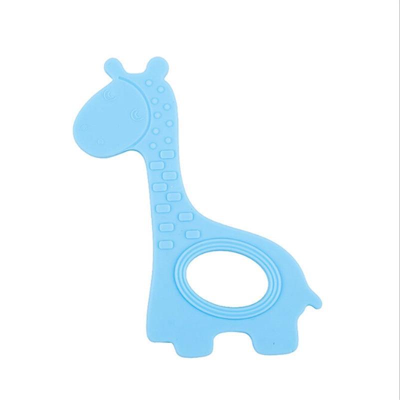 New  Cute Giraffe Appease Teether Toy Teething Chew Toddler Silicone  Natural Organic Food Perfect For Baby Boys and Girls