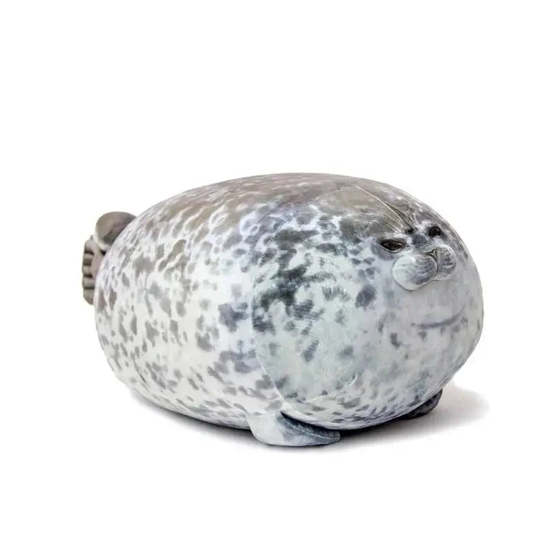 Angry Blob Seal Pillow – Cute 3D Chubby Sea Lion Plush Toy Gift