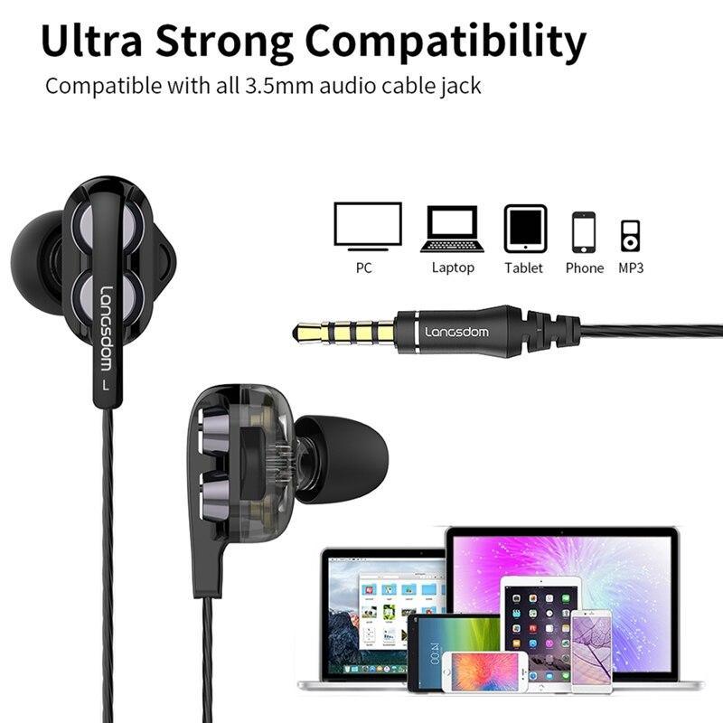 STEVVEX Wired Earphone Headphones with Microphone Dual Driver Phone Earphones Type C Ear phones