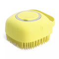 Pet Dog Cat Silicone Back Shower Brush Soft Hair Massage Bathtub Scrub Artifact Bath Brush 2-in-1 Pet  Massage Comb Soft Silicone Pet Shower Hair Grooming Comb Dog Cleaning Tool Pet Supplies Pet Brush Bath Massage Brush Shampoo Dispenser for Pet