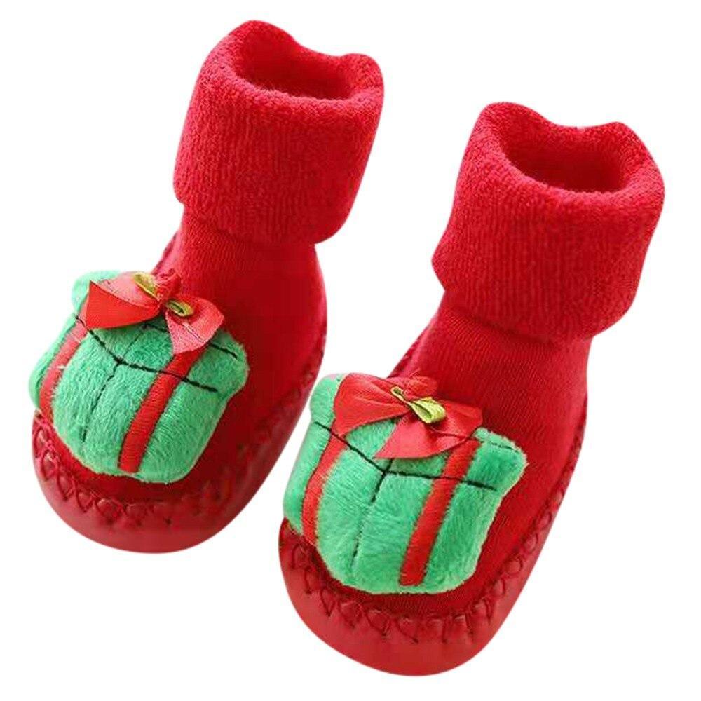 Baby Socks Christmas Newborn For Baby Boys/Girls Christmas Floor Socks Anti-Slip Baby Step Socks For Baby Kids