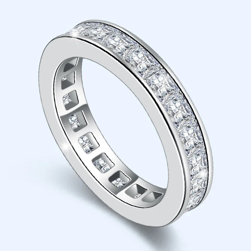 Certified 925 silver ring for women with Zircon stone