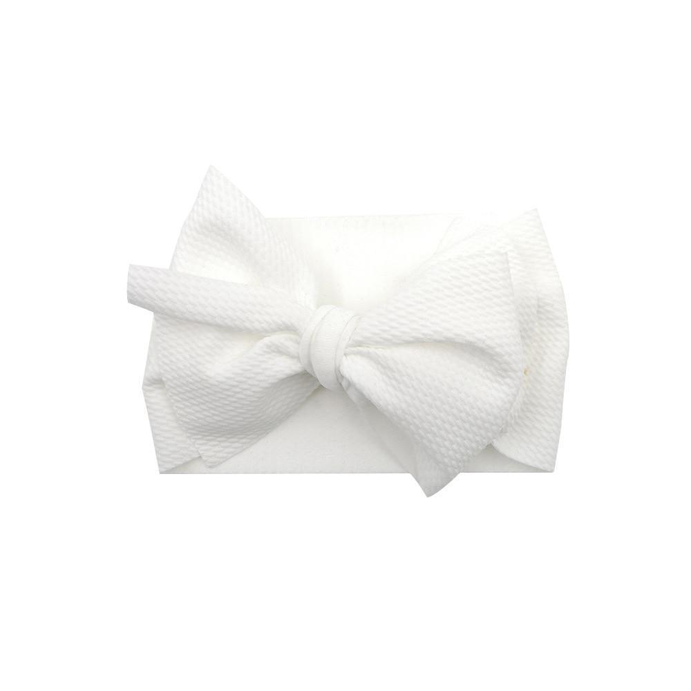 Baby Girls Headband Toddler Big Bow Hairband Cute Solid Stretch Turban For Baby Girls