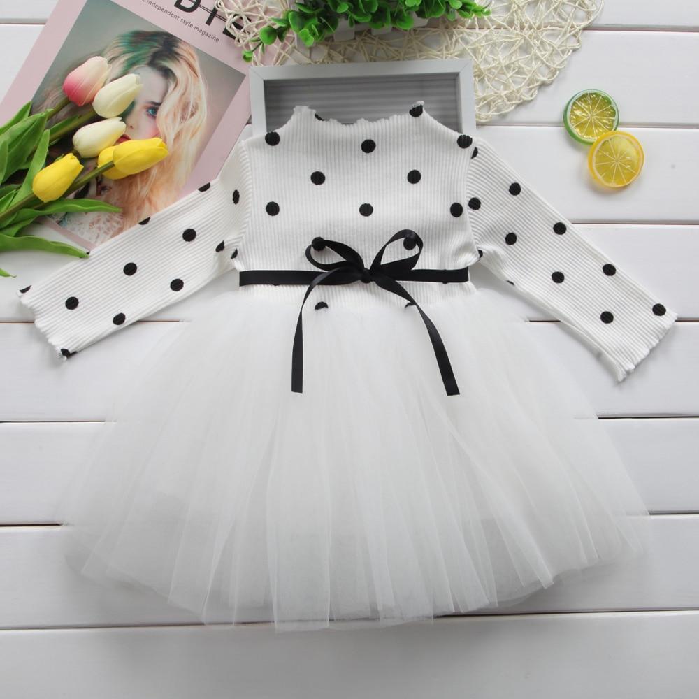 Modern Elegamt Newborn Princess Infant Baby Girl Clothes Polka Dot Tutu Ball Gown Party Dresses For Girls and Babies