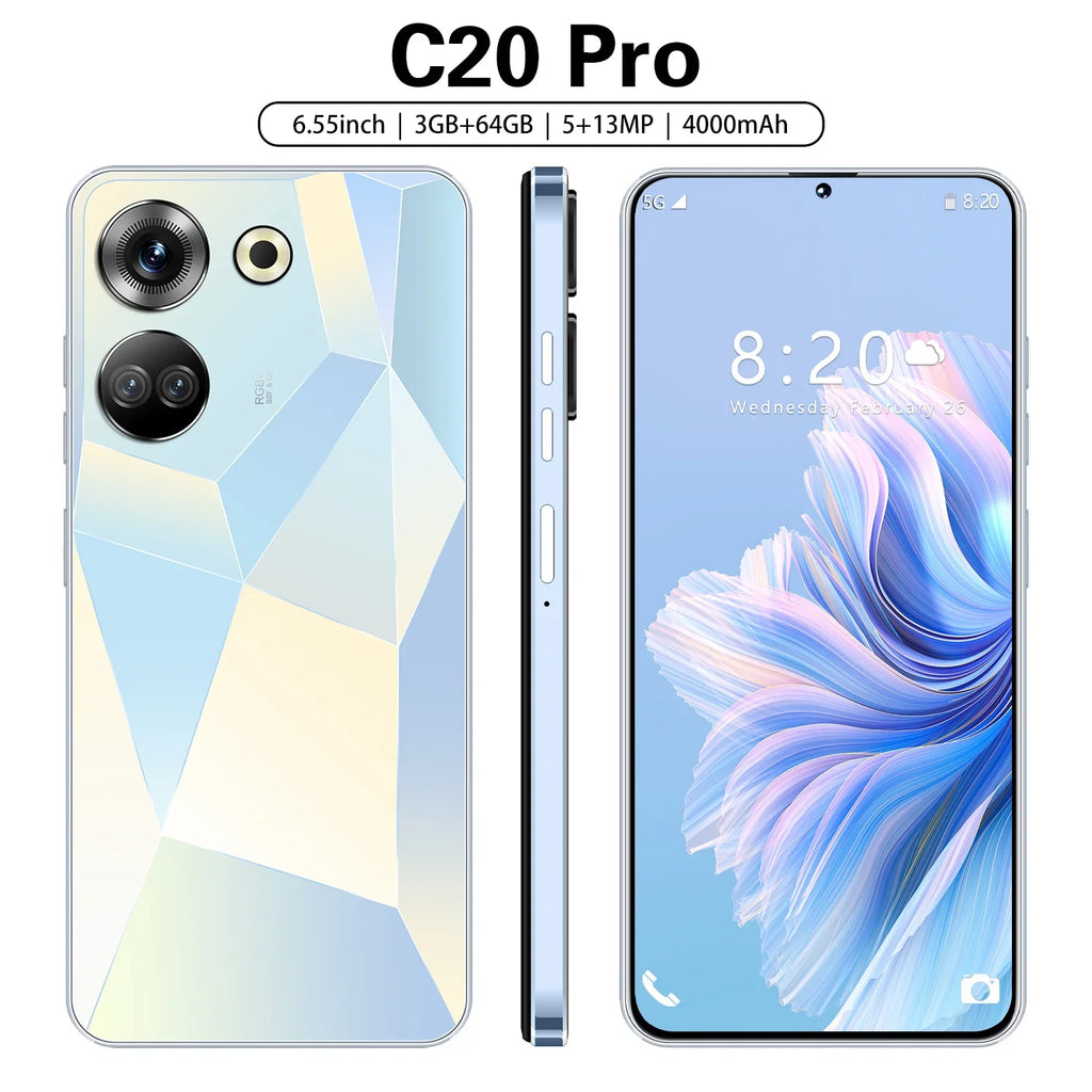 Tacno C20 Pro 5G Smartphone Android Cell Phone 16GB+1TB 2024 Hot Selling 60MP+108MP Dual Camera Face Unlock Full  Smart Mobile