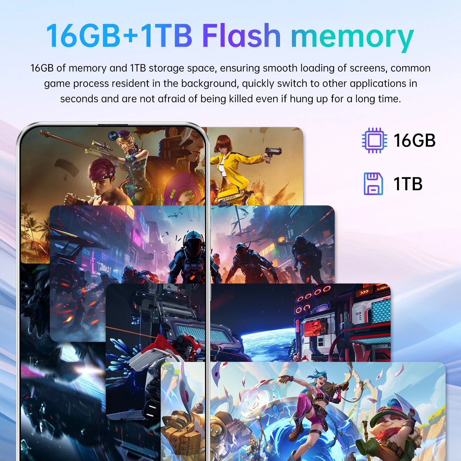 High Quality 40 Pro 5G Smartphone Unlocked Android 14 16GB+1TB Dual SIM Global LTE CDMA Mobile