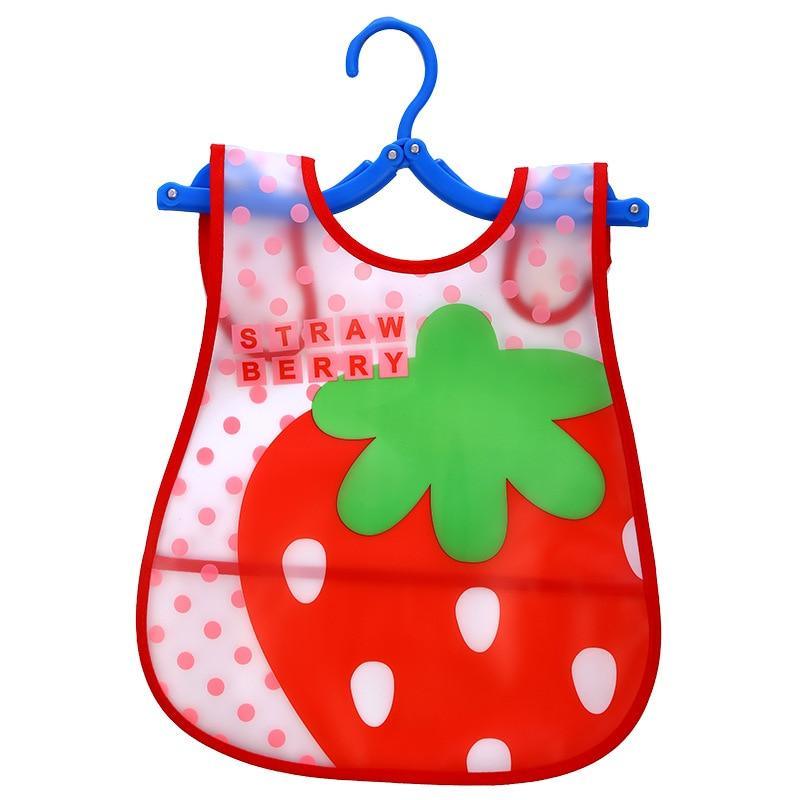 Fashion Printed Adjustable Animal Plastic Waterproof Lunch Feeding Bibs Feeding Cloth for Children In Modern Design