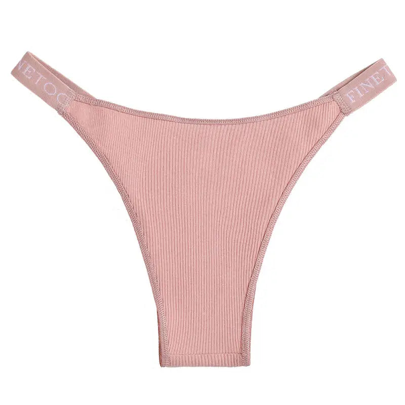 5PCS/Set Cotton Panties Briefs Women Underpants Sexy Thong